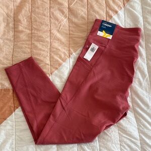 Old Navy Women's Ribbed Leggings - Red